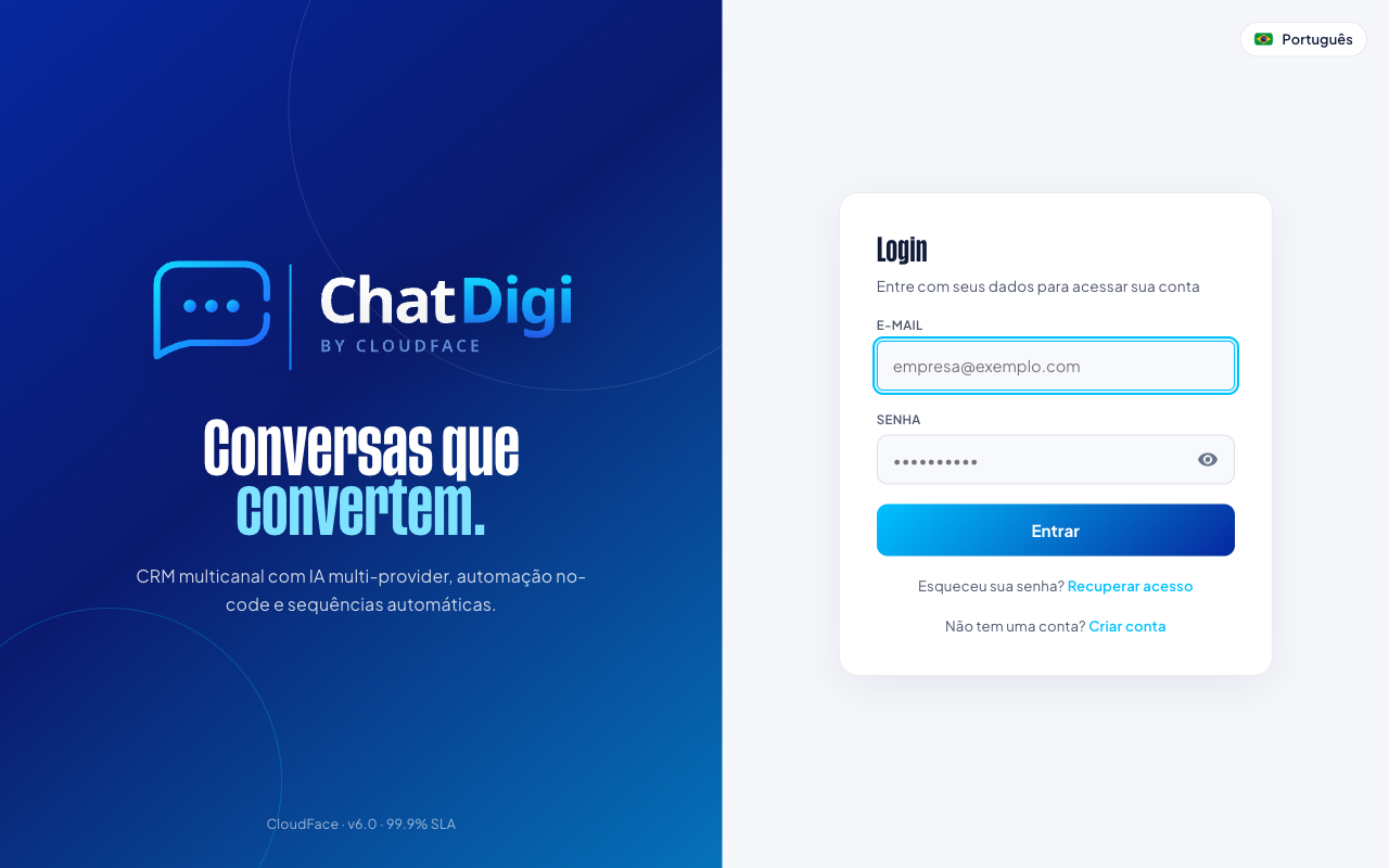 Tela Financeiro completa